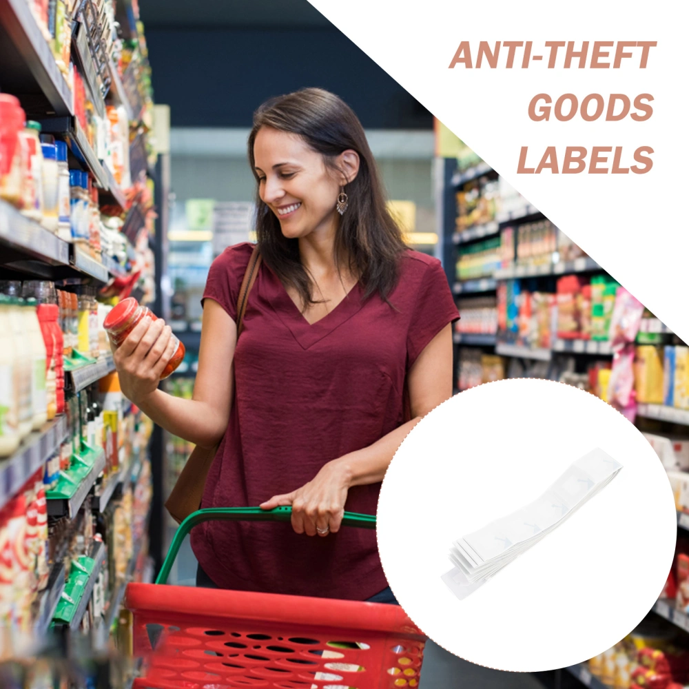 100pcs Goods Square Anti-theft Labels Supermarket Anti-theft Radio Frequency Label