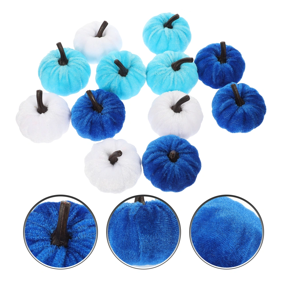 12pcs Halloween Simulation Ornaments Pumpkin Decors Pumpkin Decoration Home Decor