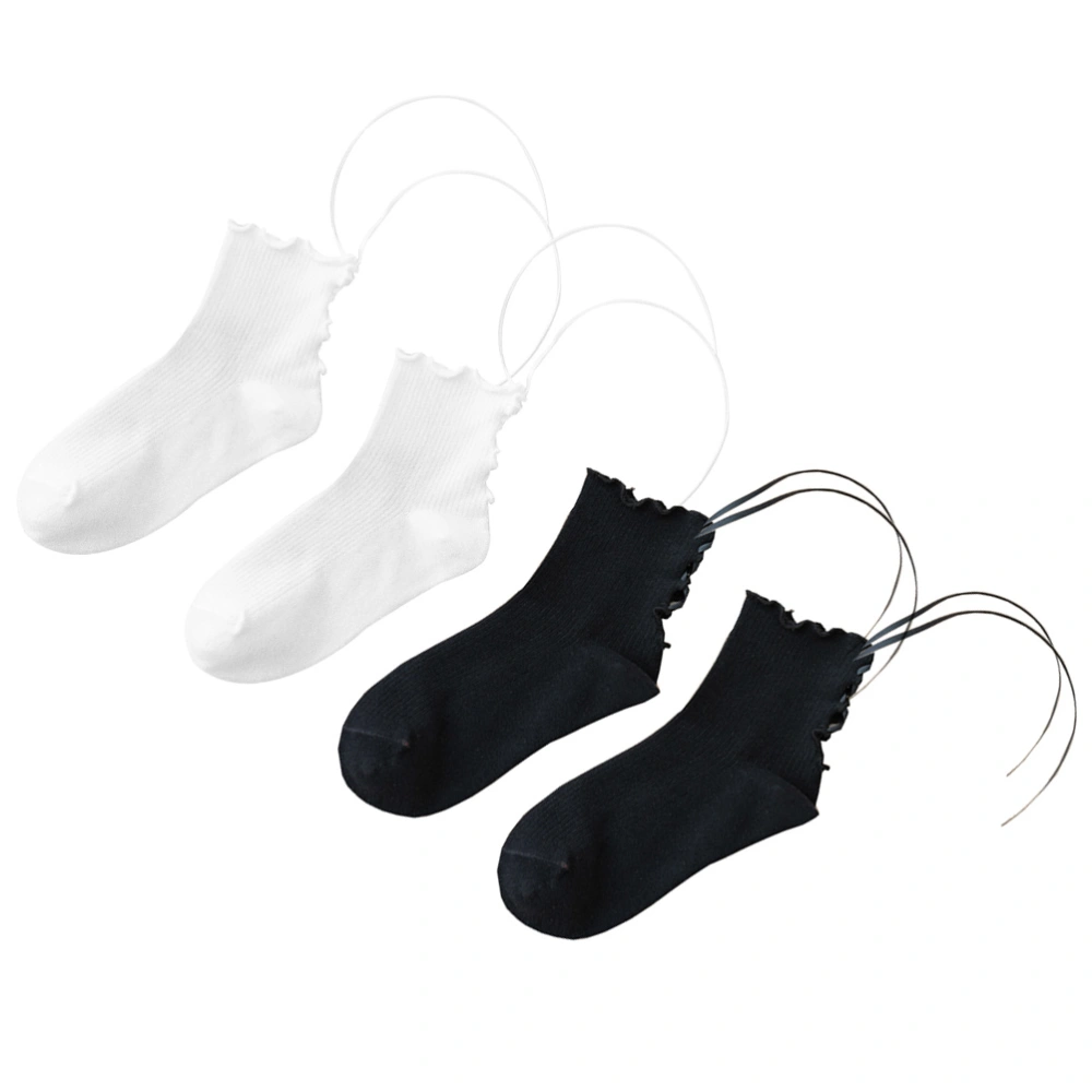 2 Pairs of Comfortable Lolita Socks Lovely Sweet Cross Socks Socks