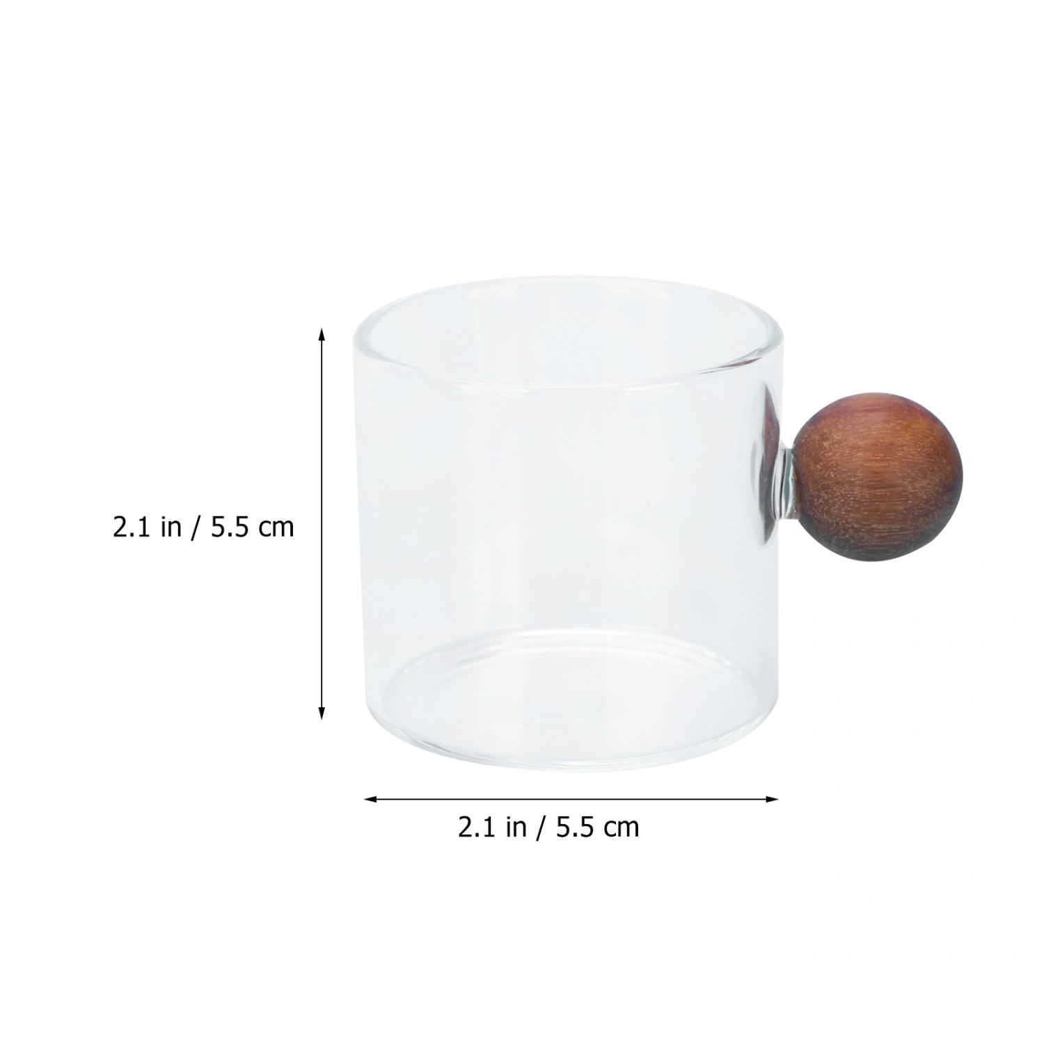 1Pc Water Mugs Glass Drinking Cup Coffee Juice Storage Container for Party