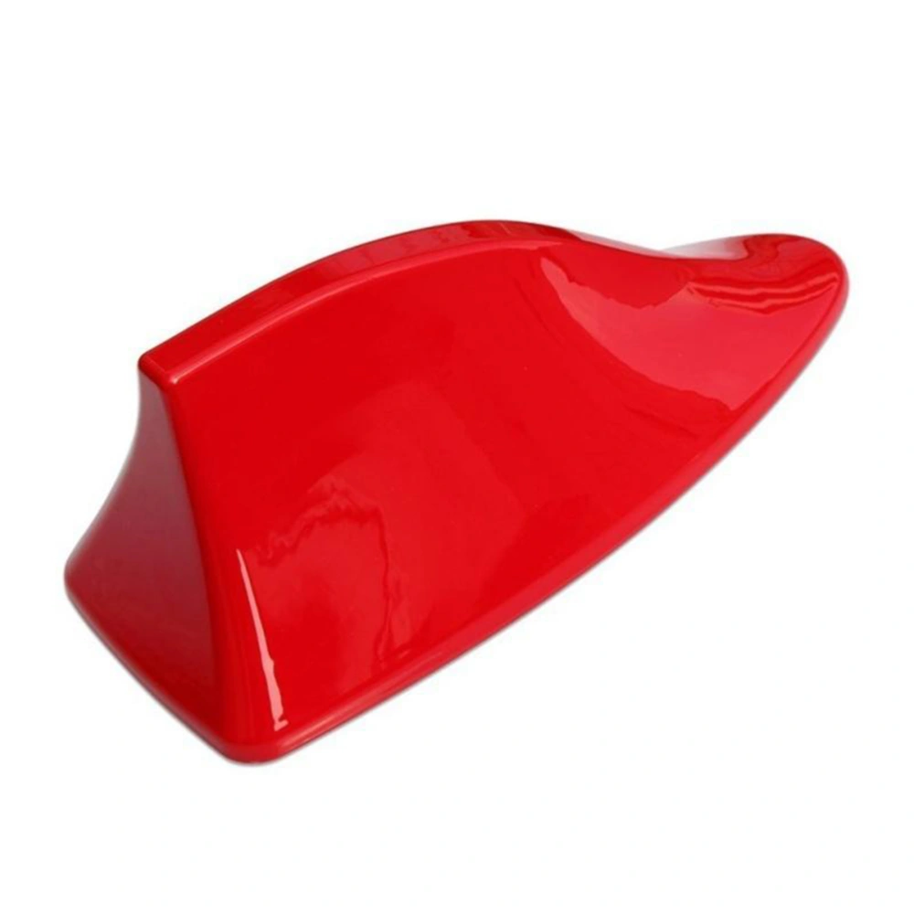 Waterproof Universal Car Radio Antenna Shark Fin Roof Decorative Antenna With FM/AM Radio Function (Red)