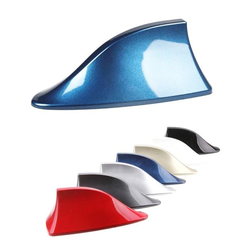 Waterproof Universal Car Radio Antenna Shark Fin Roof Decorative Antenna With FM/AM Radio Function (Red)