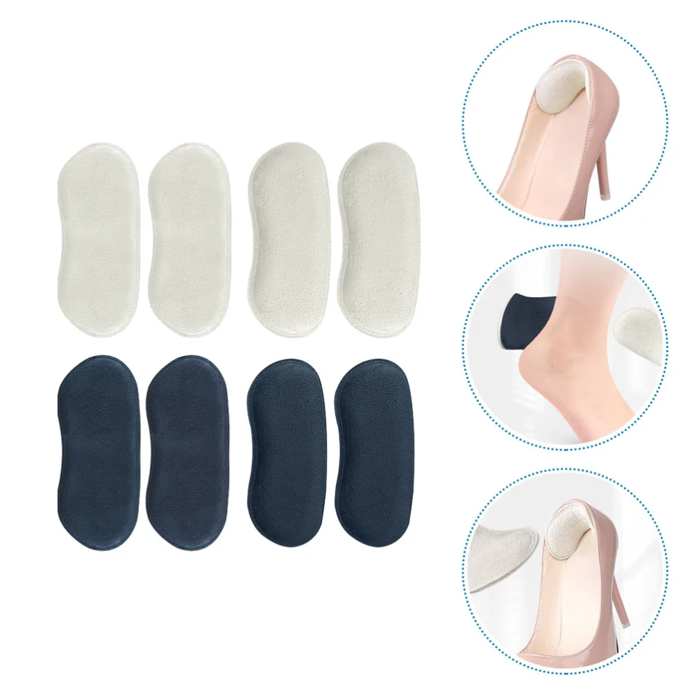 8 Pairs of Anti-abrasion Heel Stickers Non-slip Heel Stickers Comfortable Heel Cushions