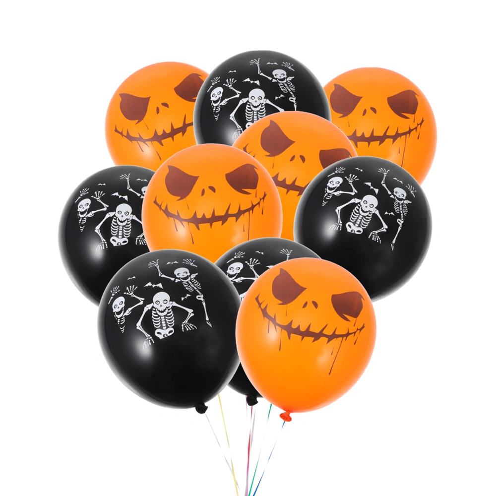 30Pcs Halloween Celebration Party Decoration Latex Scary Ghost balloons