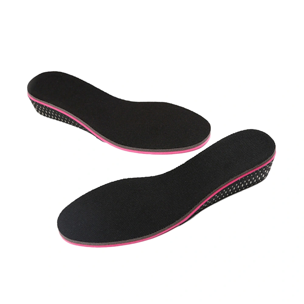 One Pair of 5cm Height Increase Insole Heel Inserts Invisible Shoe Lifts Shoe Elevator Inserts for Men Women