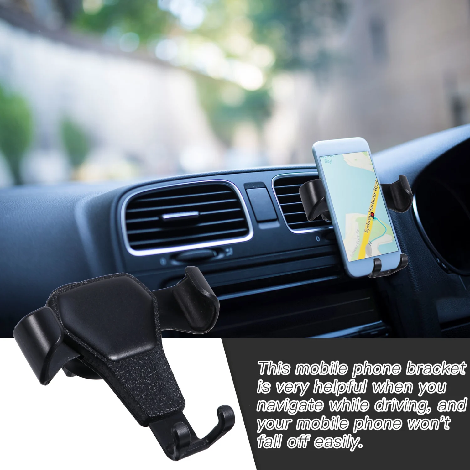 Car Mobile Phone Bracket Car Air Vent Phone Holder Practical Car Phone Rack