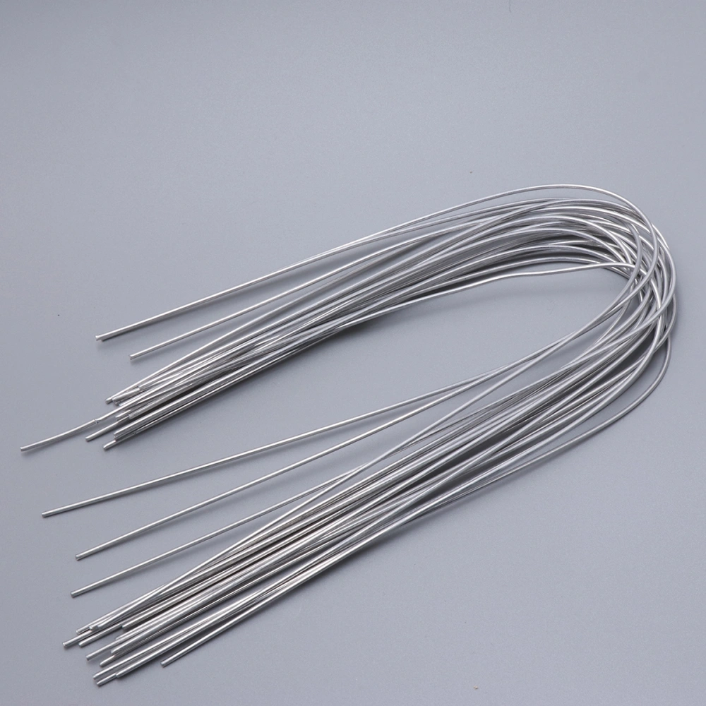 Aluminum Welding Electrodes Flux Cored Low Temperature Brazing Wire Air Condition Aluminum Repairing Welding Rods Silver (20pcs 2.0mm)