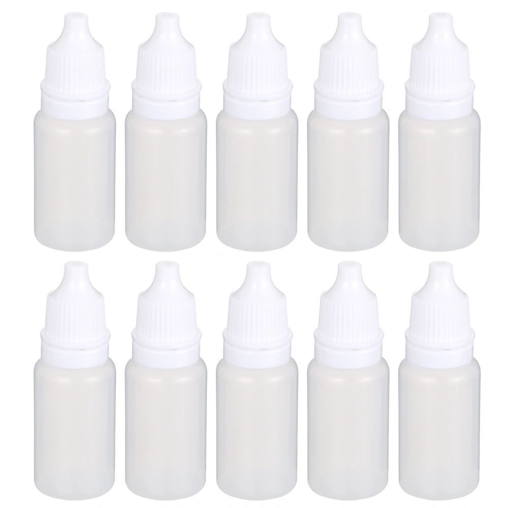 24pcs Portable Eye Drops Bottle Eye Drops Container PE Eye Dropper for Travel