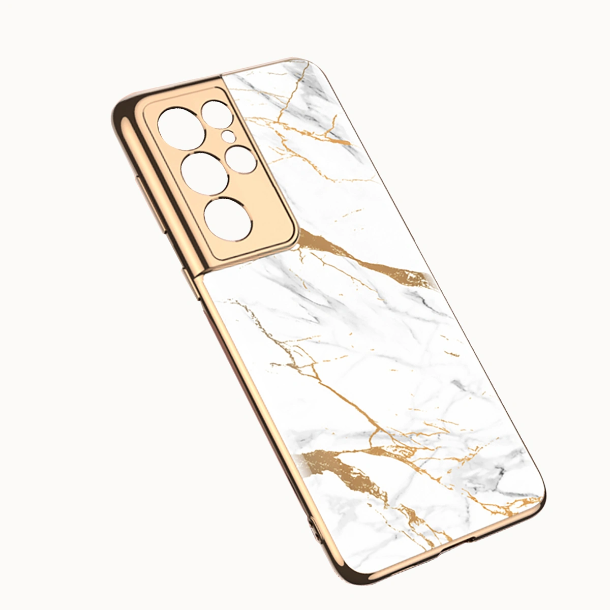 Marble Design Phone Protective Case Stylish Case Compatible with S21 Ultra 5G
