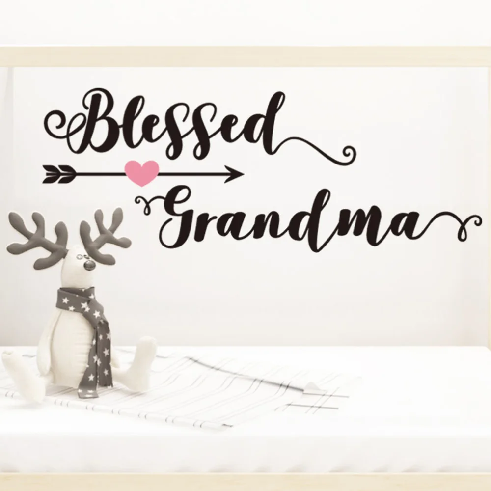 2pcs Mother's Day Removable Background Wall Door Sticker Window Glass Sticker