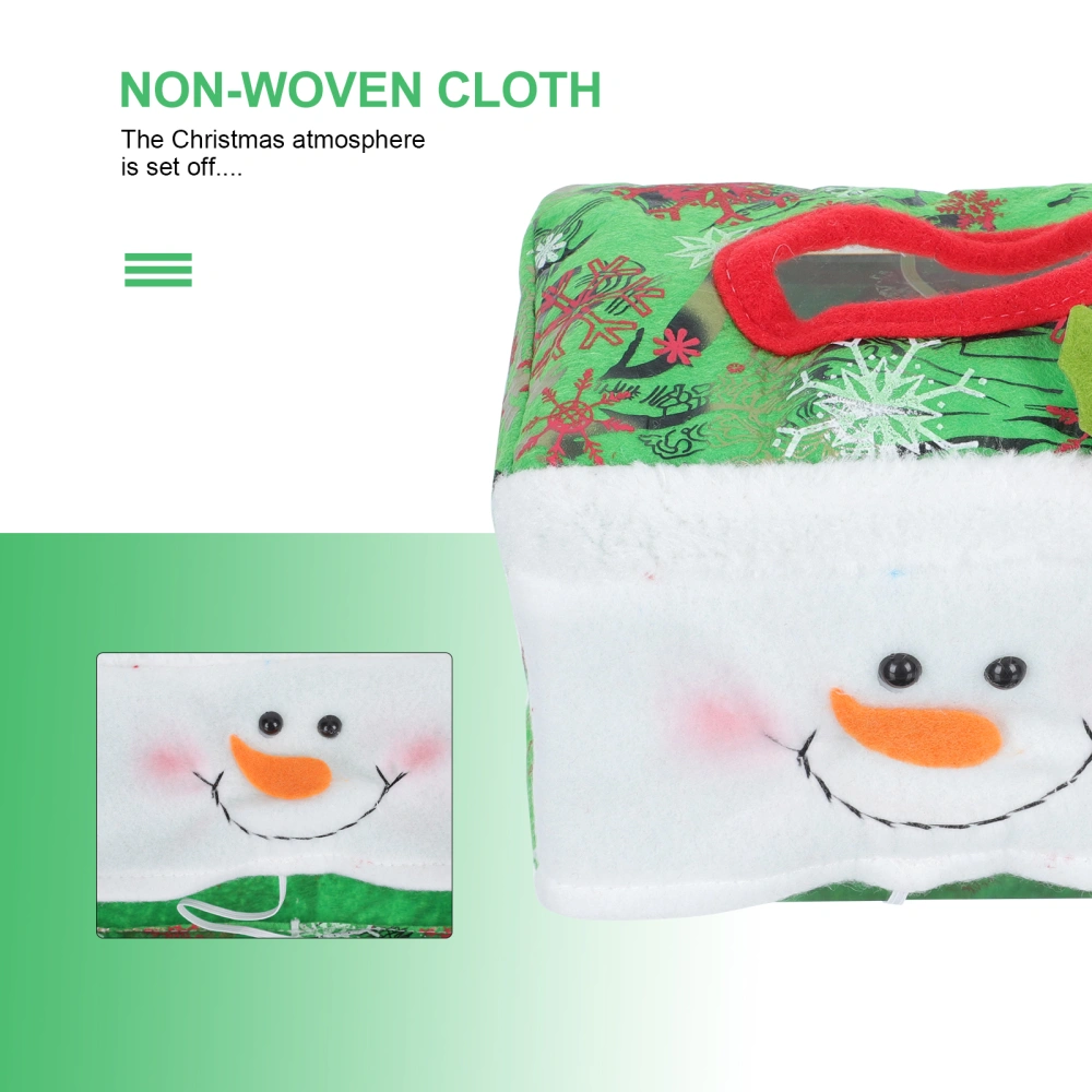 2Pcs Household Tissue Boxes Christmas Themed Tissue Storage Containers