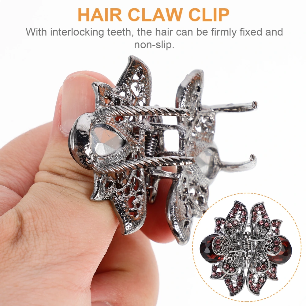 3pcs Zinc Alloy Hair Claw Clip Decorative Hair Claw Clamp Hollow Hair Clip