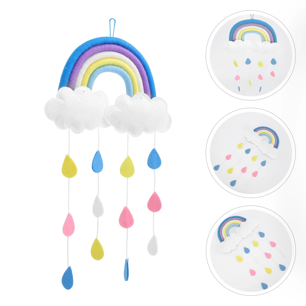 Kids Bedroom Hanging Ornament Creative Rainy Rainbow Cloud Accessory Decor