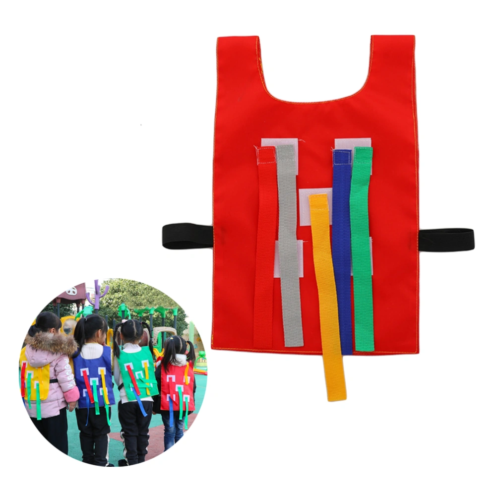 Kids Outdoor Toys Pull Tails wWith Vest Waistcoat Outdoor Play Games Kindergarten Equipment Educational Toys Sports for Children(Red Clothes,Pull Tail)