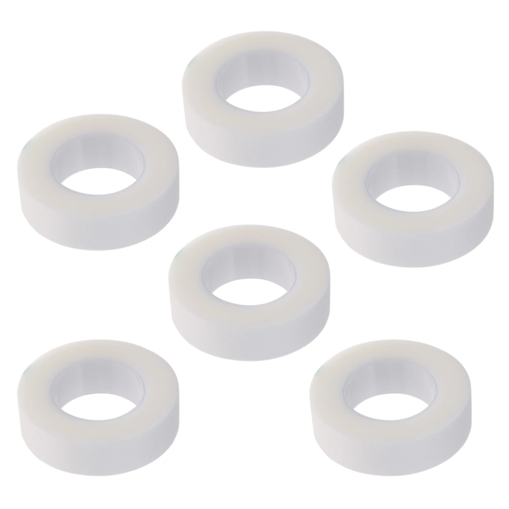 6pcs Eyelash Isolation Tape Eyelash Lash Extension Supply Tool Non-woven Fabric Medical Tape (White)