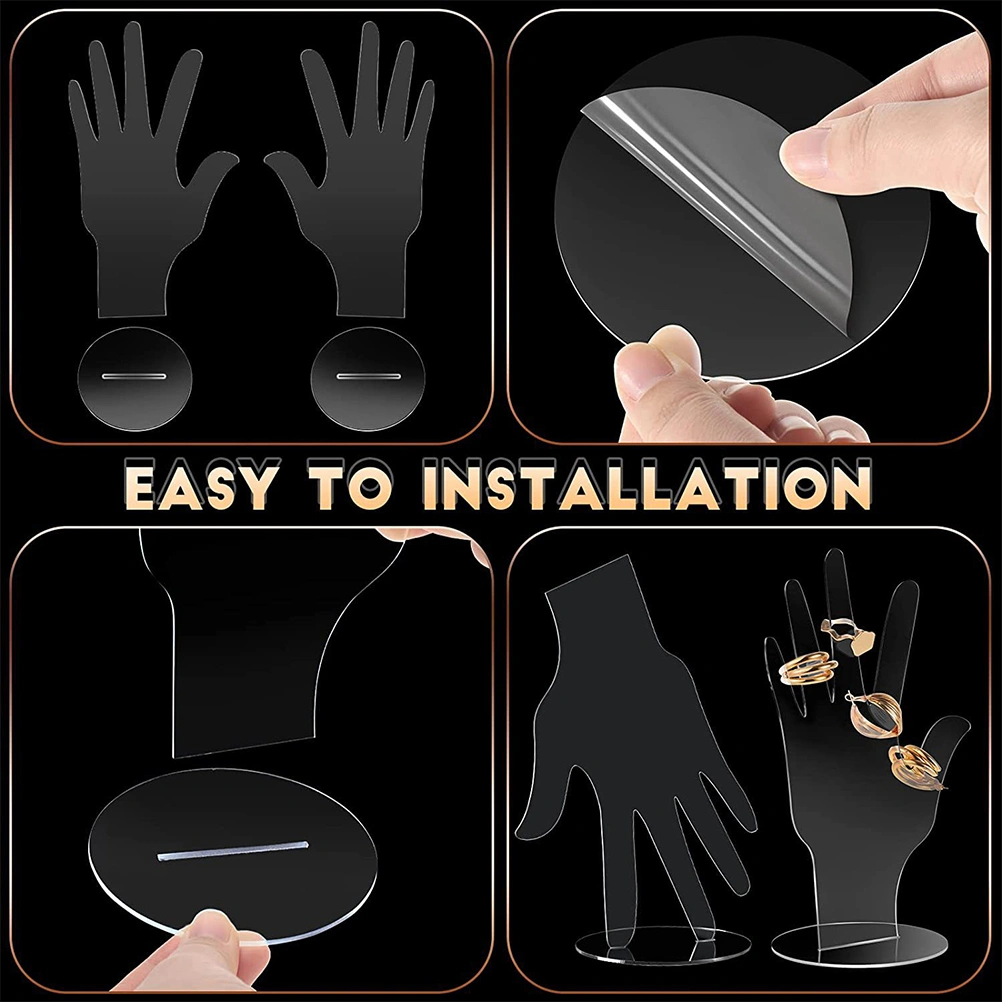 Clear Bracelet Holder Ring Holder for Jewelry Bracelet Ring Display Holder
