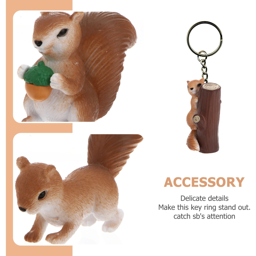 4Pcs Foxes Shaped Adornments Adorable Desktop Ornament Fashion Festival Favors Brown