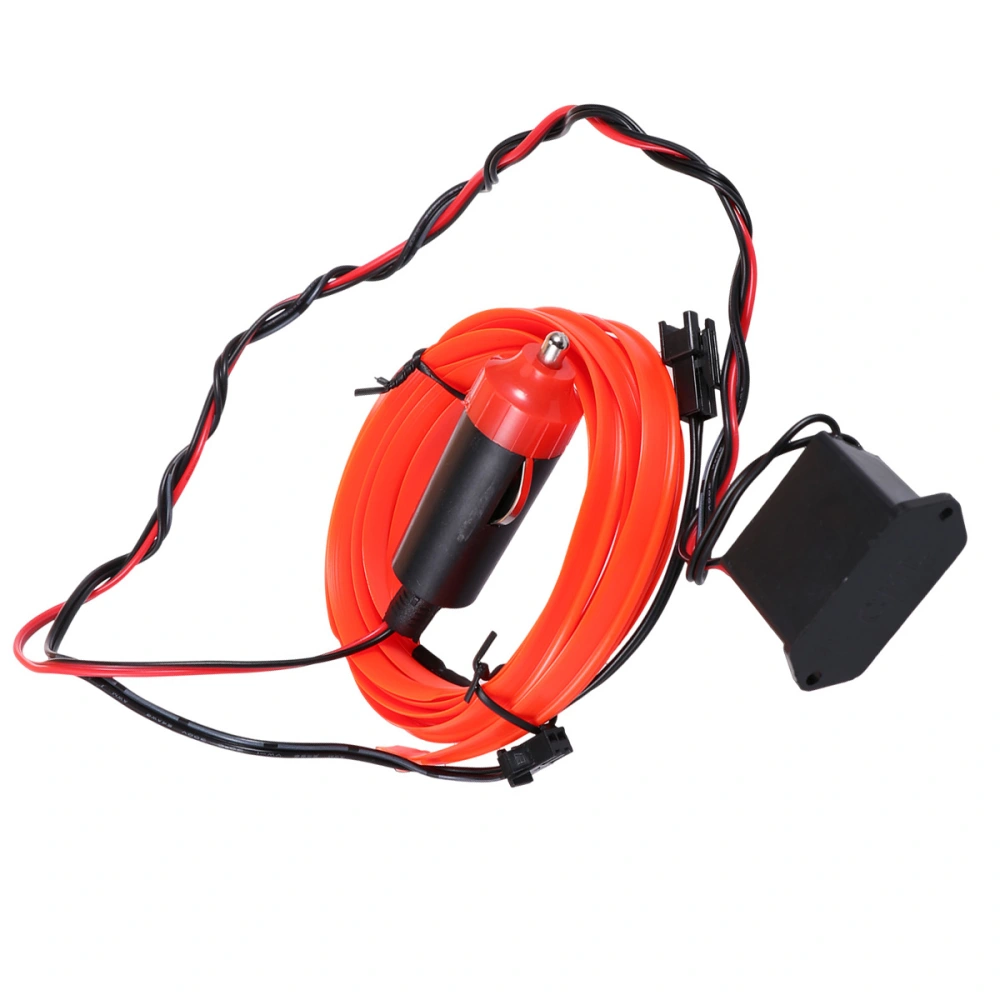 2M Atmosphere Lamp Car Door Interior Ambient Light Cold Light Line DIY Decorative Dashboard Console Car-styling (Red)