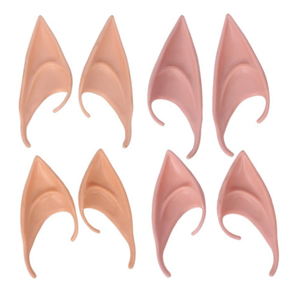 8 Pcs Elf Ears Cosplay Accessories Prop for Halloween Party Anime Party Costume