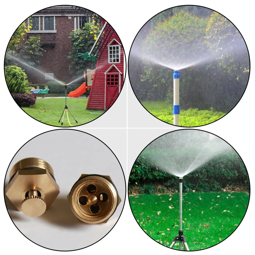 6Pcs Adjustable Fountain Nozzles Copper Desktop Nozzles Garden Atomizing Nozzles