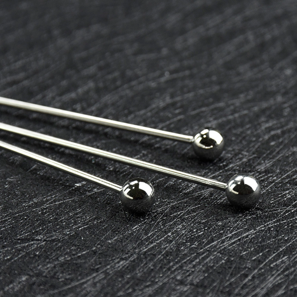 5PCS Stainless Steel Cocktail Picks Fruit Cake Sticks Toothpicks Appetizer Pick for Party Bar (Ball Head)