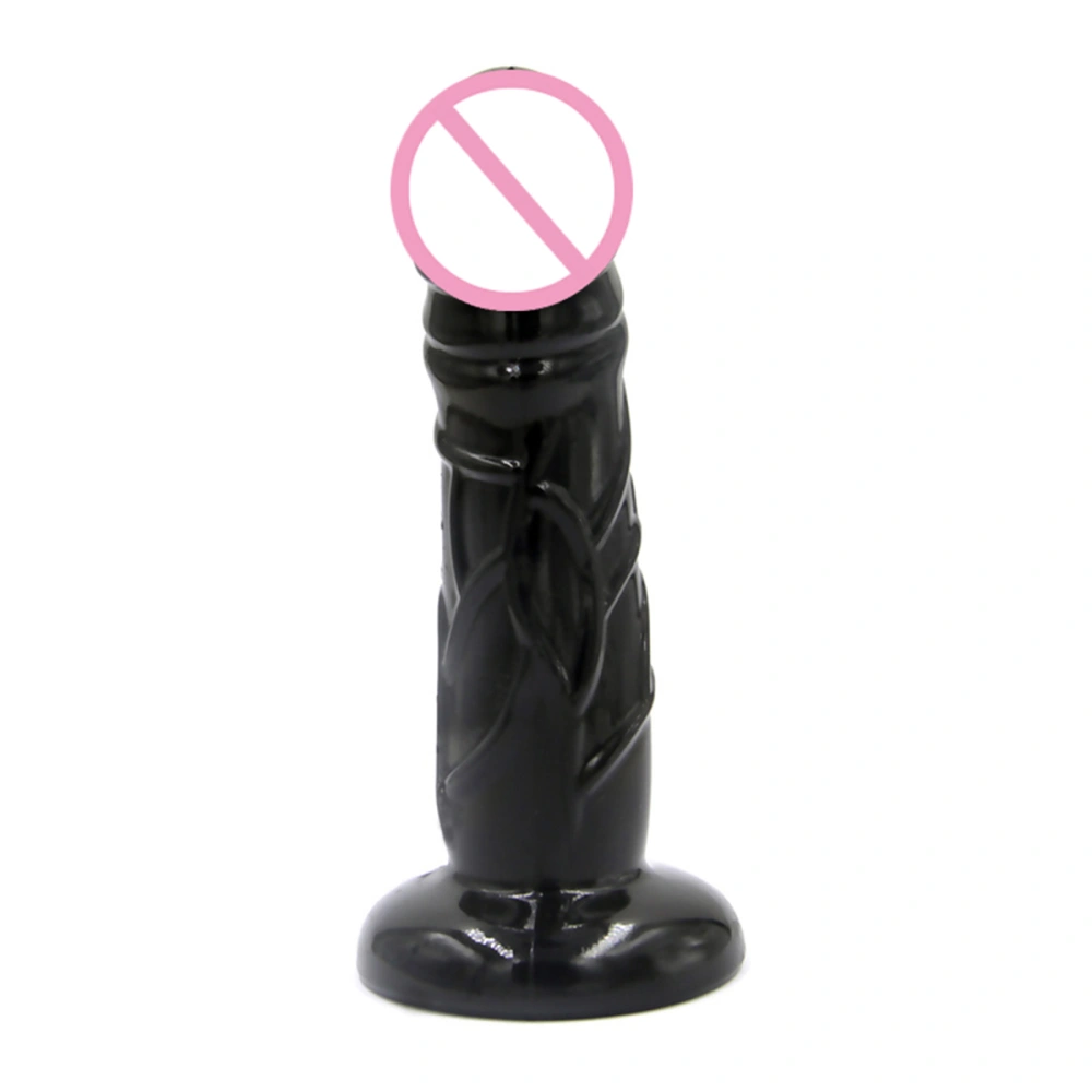 Realistic Dildo Arched G-Spot Penis Dong with Suction Cup Vaginal G-spot Anal Masturbation Sex Toy for Female Women(Black)