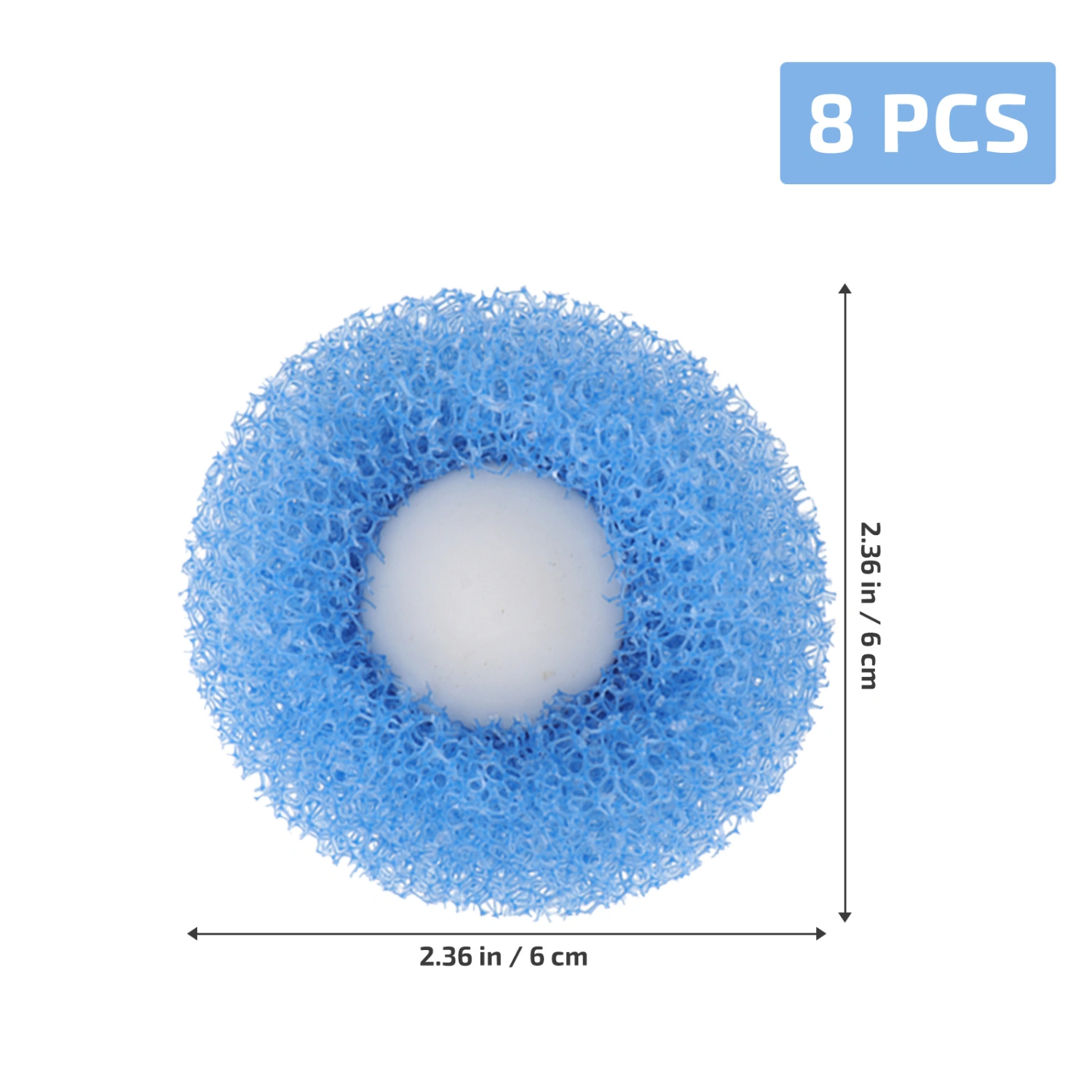 8Pcs Reusable Laundry Balls Washing Machine Soap Ball Washing Ball Blue