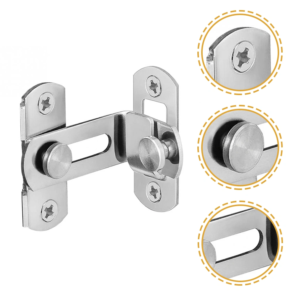 Flips Door Sliding Latch 90 Degree Stainless Steel Latch Security Gate Latch for Barn Garden