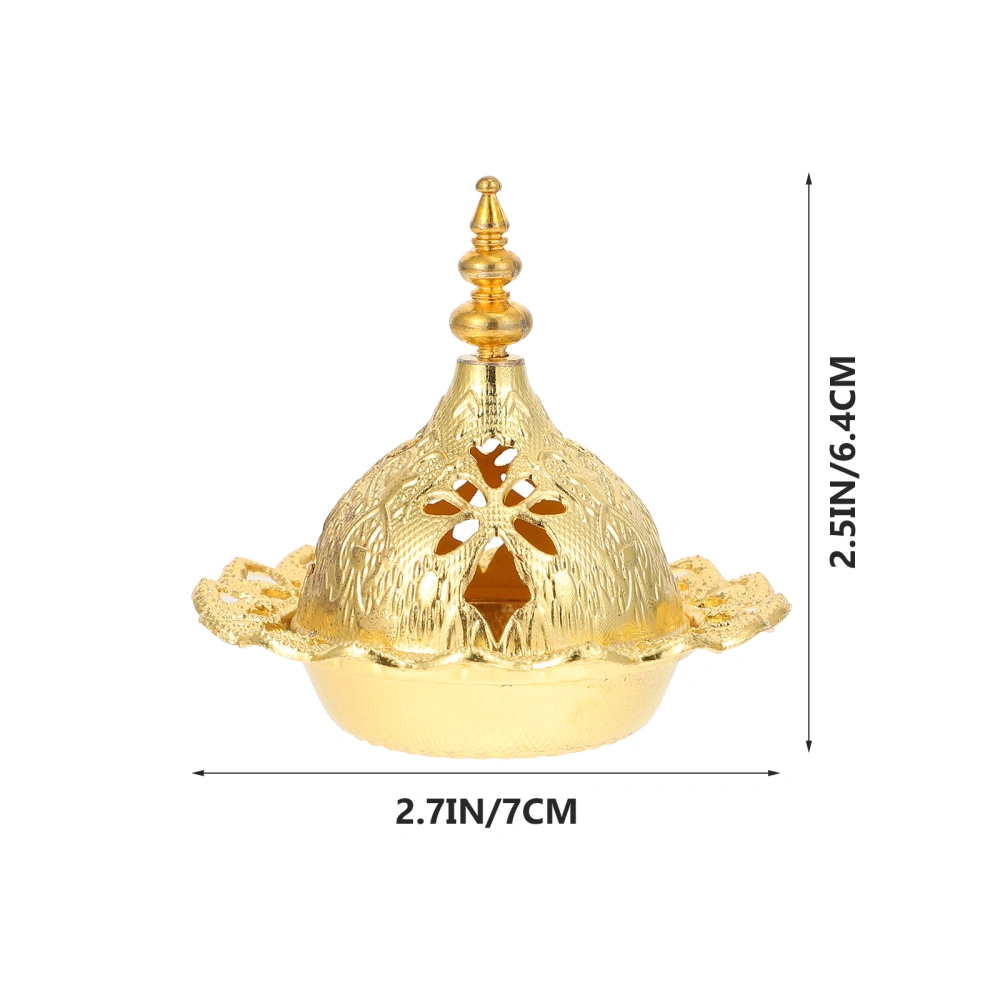 1Pc Middle Eastern Arab Censer Home Mini Censer Decor Desktop Aroma Stove Golden