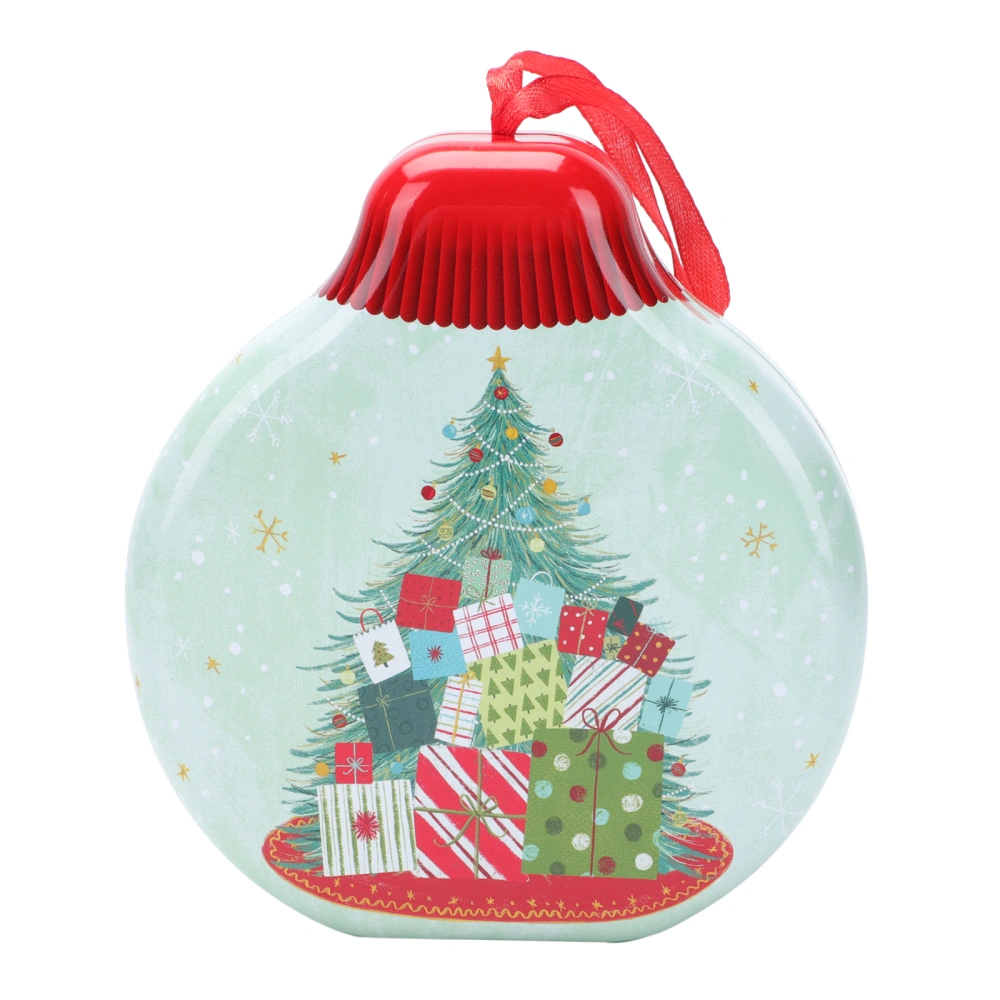 1Pc Christmas Themed Candy Box Lovely Tinplate Box Decorative Box Pendant