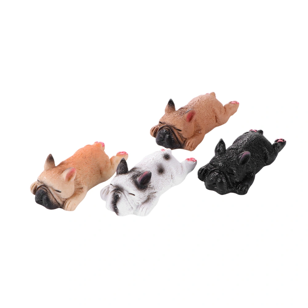 4pcs Cartoon Lying Dogs Small Resin Fridge Magnets Refrigerator Magnets Kids Message Post Home Decoration