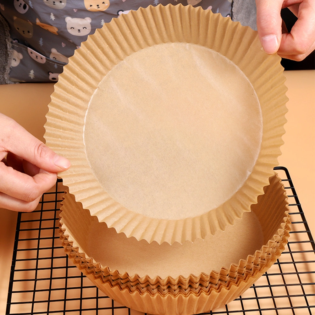50 Pcs Air Fryer Paper Liner Disposable Baking Liner Non-stick Round Paper Liner
