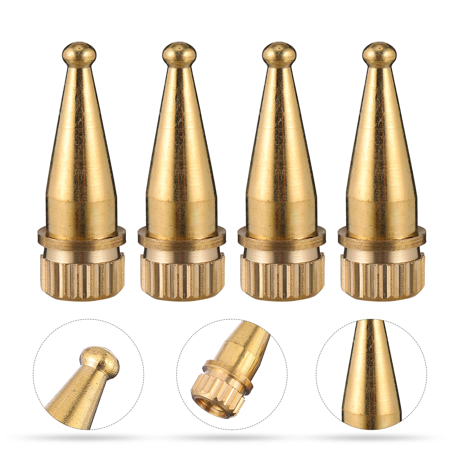 4Pcs Professional Speaker Copper Spikes Speaker Feet Shockproof Stand Base Stand