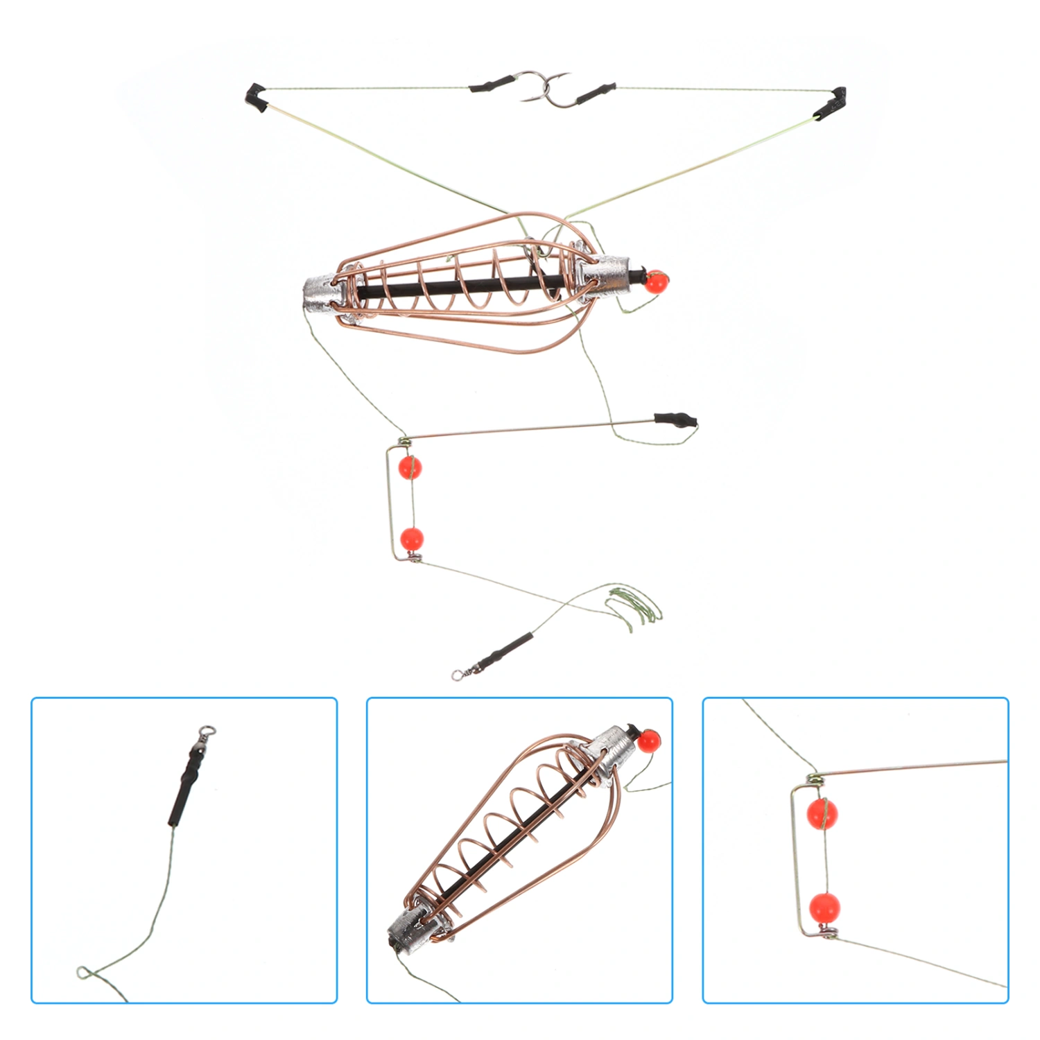 2pcs Bait Fishing Hook Lure Fishing Carp Feeders Outdoor Fishing Tackles