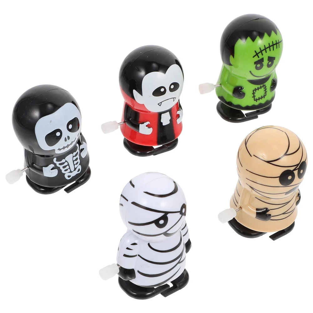 5Pcs Halloween Wind-up Toys Novelty Wind-up Toys Funny Wind-up Toys for Kids