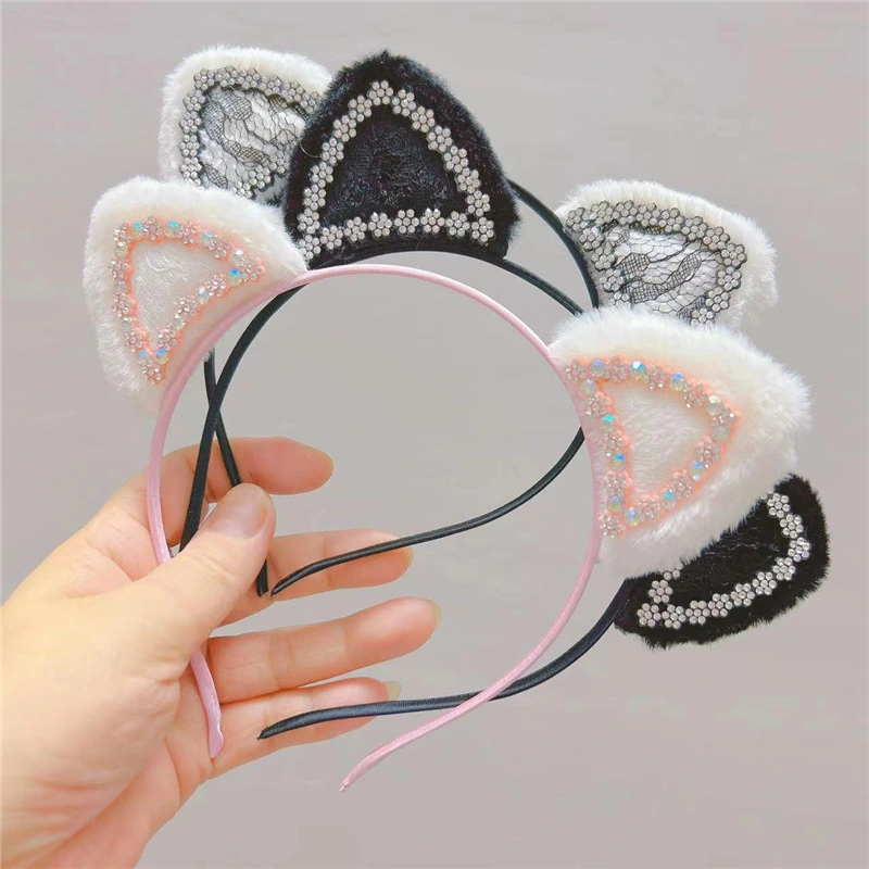 3pcs Cat Ears Headbands Animal Hairbands Cosplay Party Wearing Accessories Hair Accessories