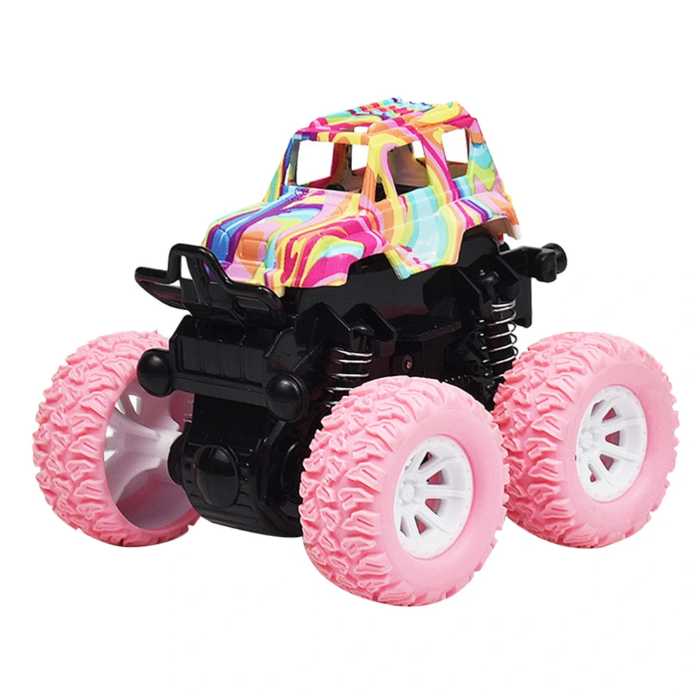 Cross Country Vehicle Model Toy Inertia Automobile Toy Model Car Toy Anti-impact Car Toy Four Wheel Drive Vehicle Toy Pink