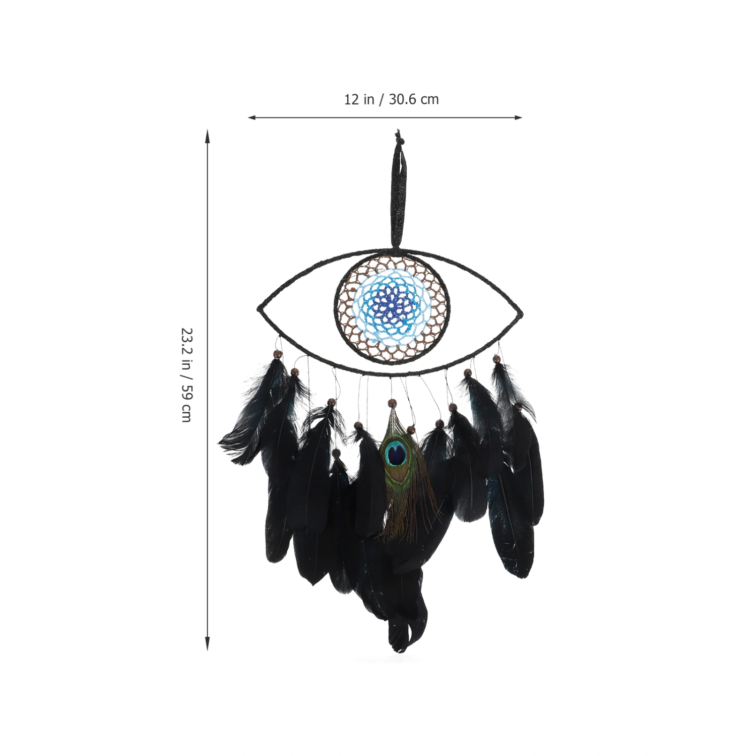 Evil Eye Plume Dreamcatcher Pendant Unique Home Hanging Decor Wall Pendant