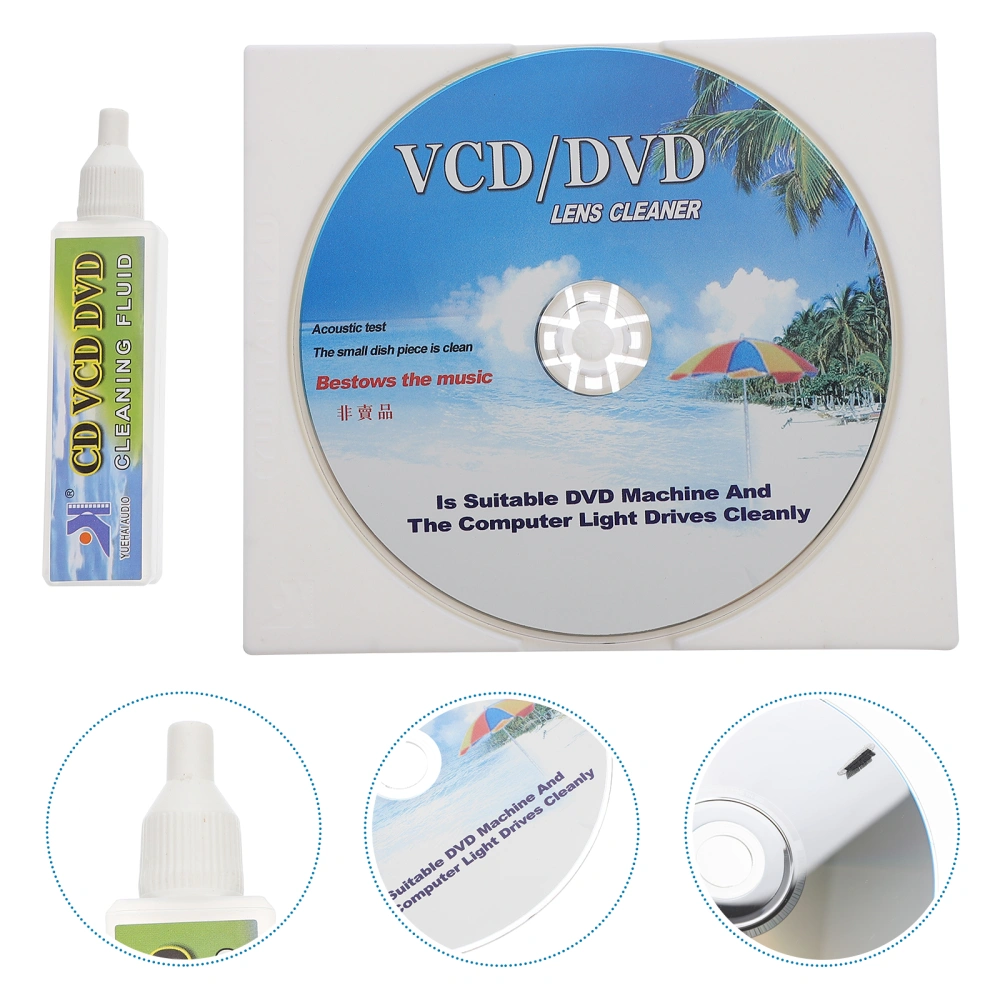 1 Set Disc Cleaning Set Player Maintain Equipment for CD/VCD/DVD Player