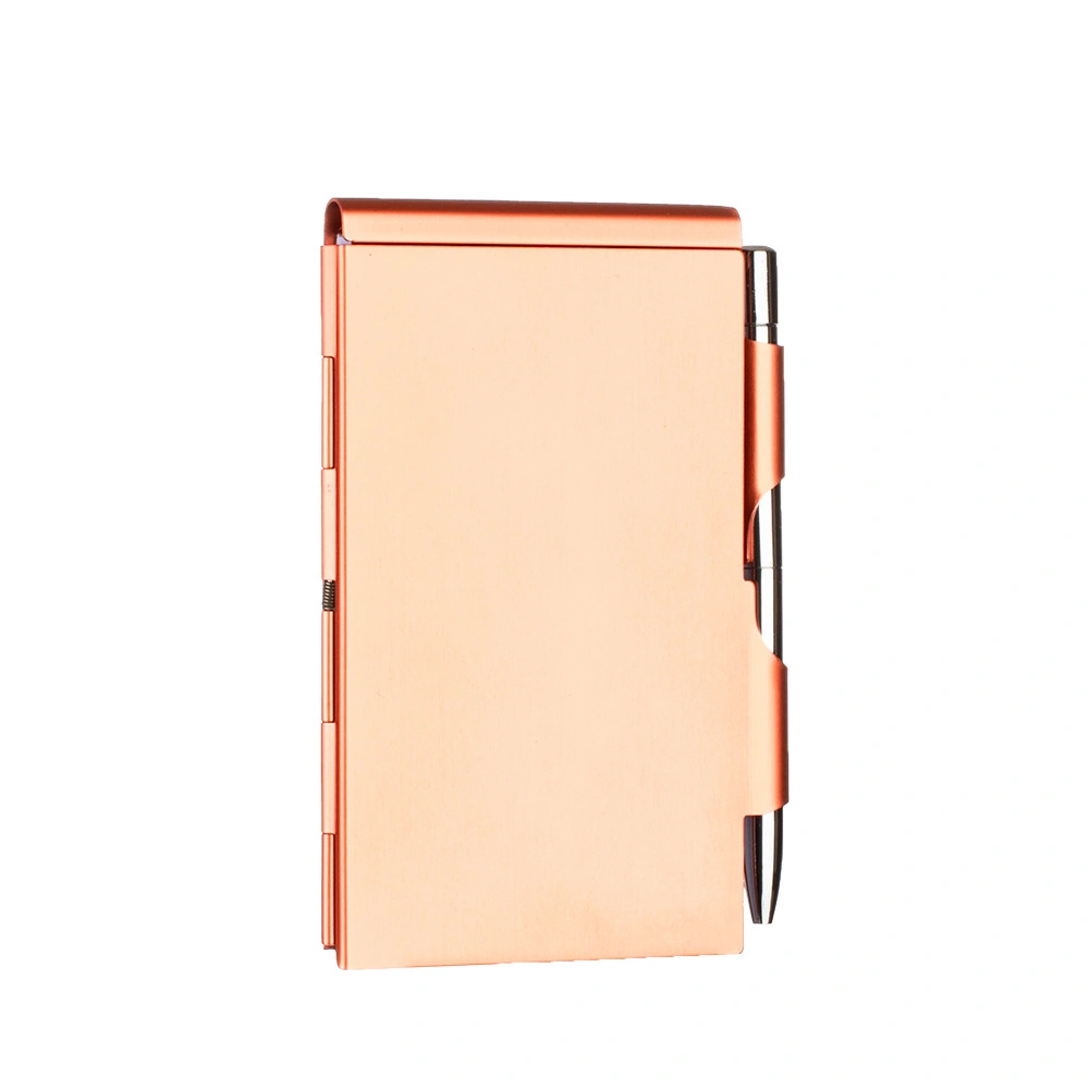 Metal Pocket Notebook with Pen Tearable Metal Notebook Mini Notepad Holder Office Notebook