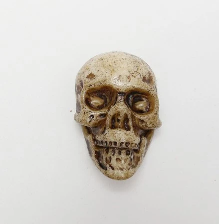 5Pcs Miniature Skull Resin Skull Decor DIY Skull Ornament Haunted House Skull Scary Layout Props