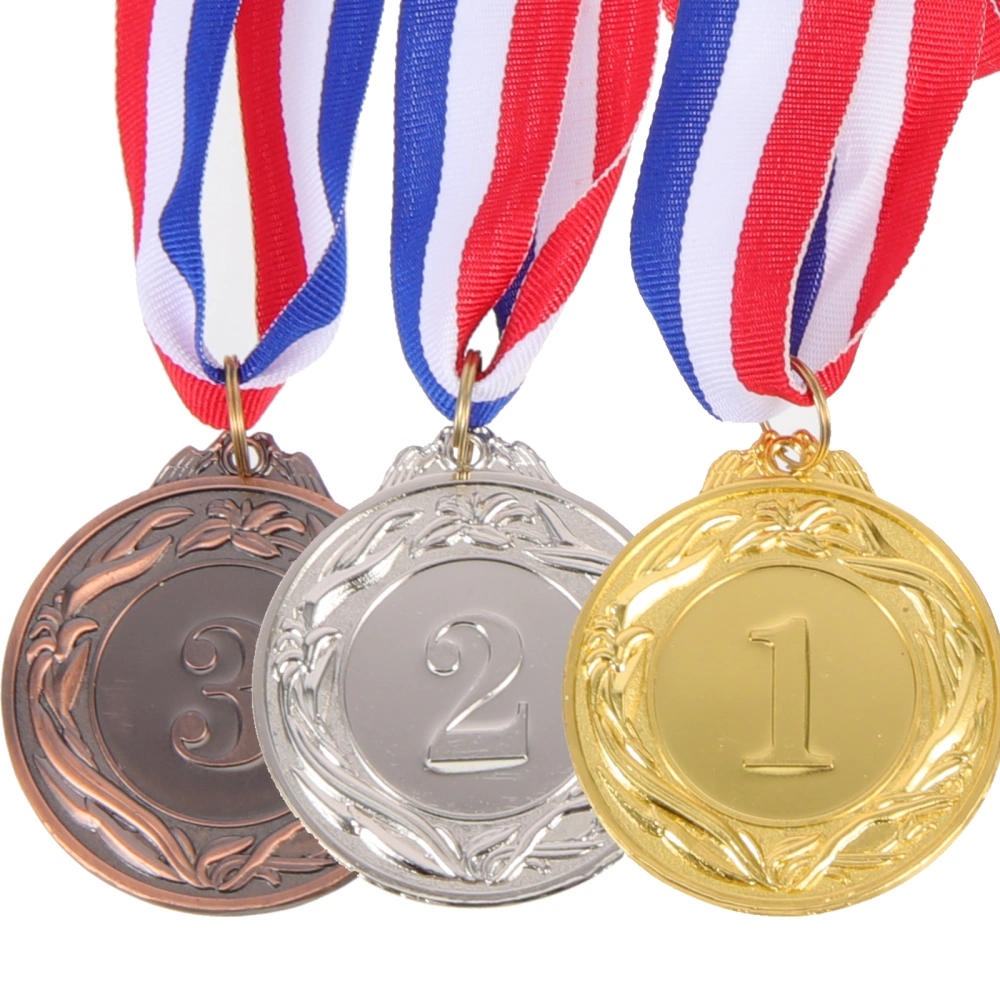 3Pcs Decorative Sports Medals Multi-function Soccer Medals Portable Award Medals