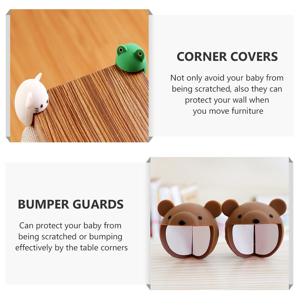 3pcs Adorable Safety Bumper Guards Baby Safety Corner Protectors Corner Covers