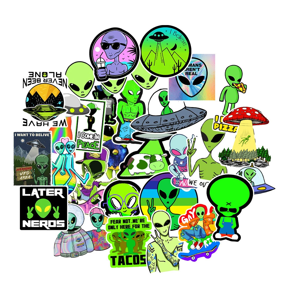 150pcs Alien Graffiti Stickers Suitcase Notebook Computer Graffiti Stickers