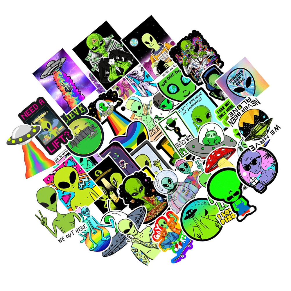 150pcs Alien Graffiti Stickers Suitcase Notebook Computer Graffiti Stickers