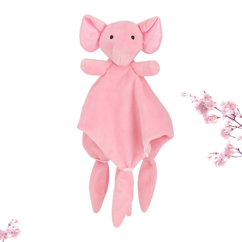 Baby Sleeping Appease Toy Newborn Children Animals Plush Toys Feeding Accessories (Pink Elephant)