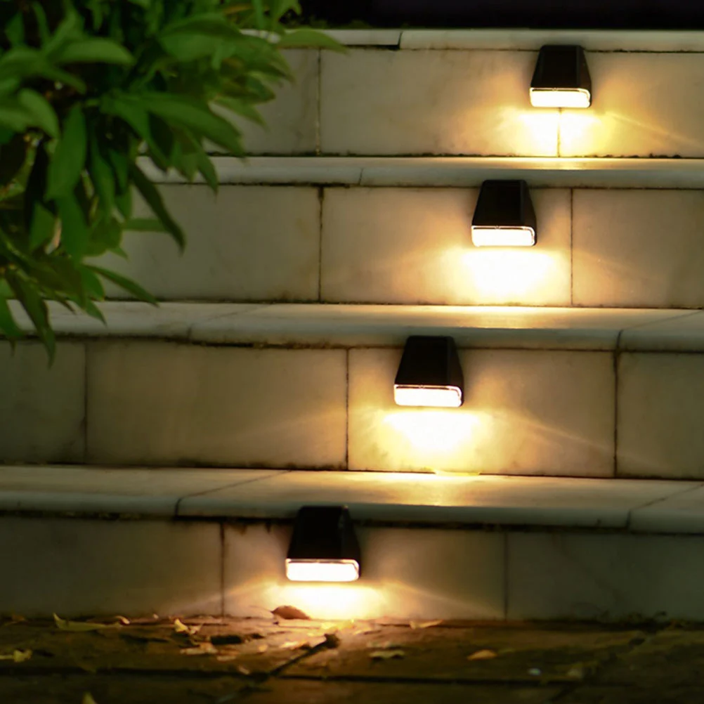 1pc Stylish Waterproof LED Solar Wall Lamp Courtyard Garden Decorative Light
