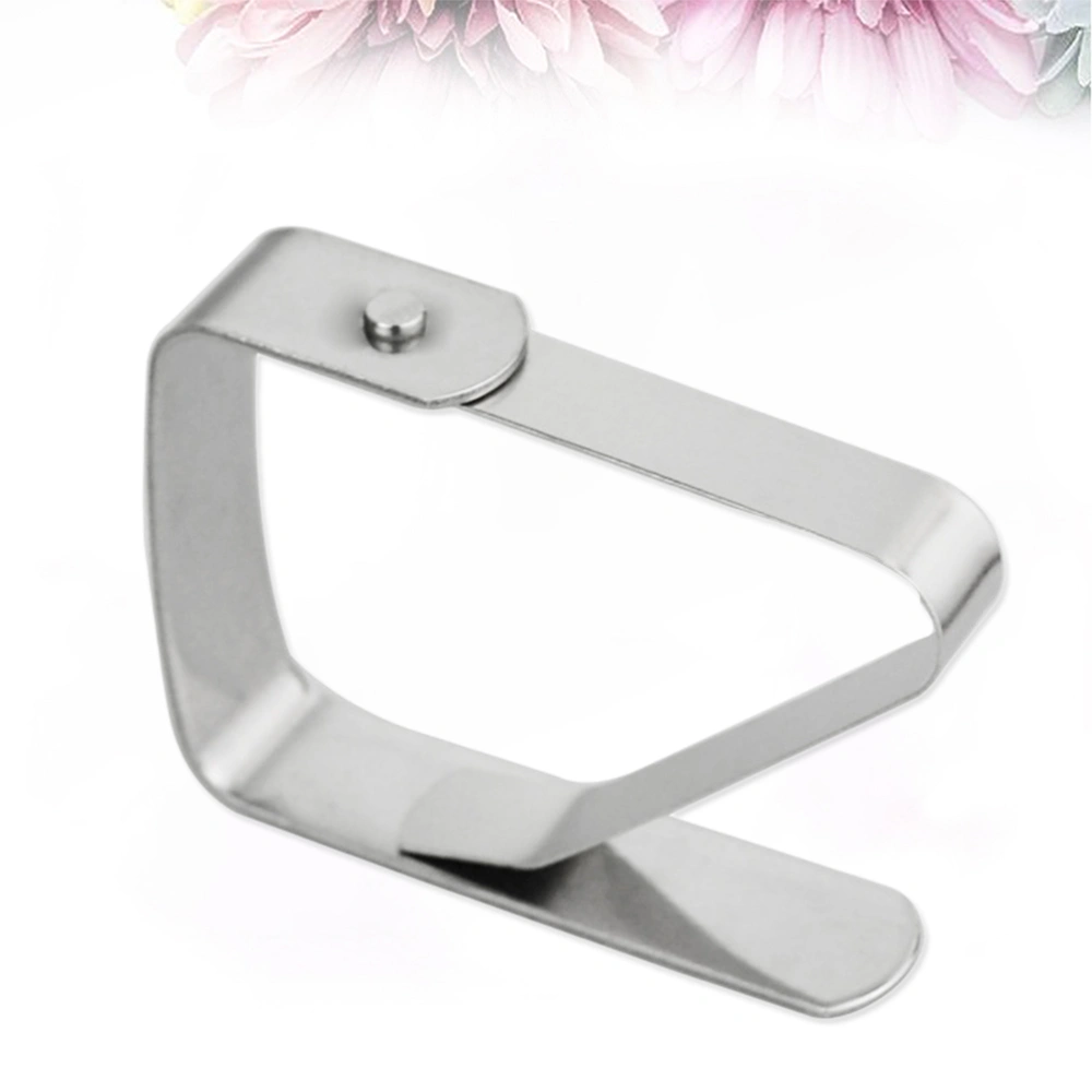 8pcs Square Stainless Steel Tablecloth Clips Adjustable Table Cloth Clamps 2.5cm