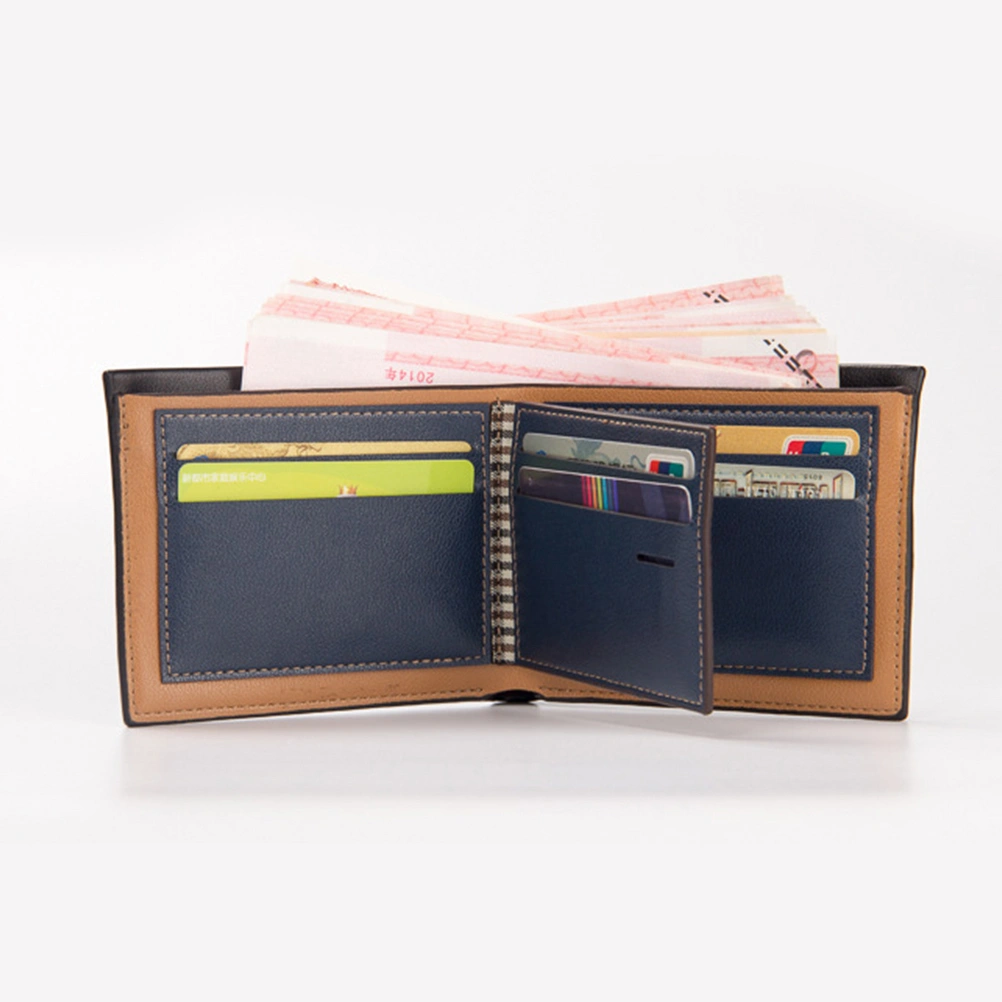 Fashion Man Wallet Business Multi-card Wallet Short Paragraph Wallet Driver License Holder Wallet Male Coin Purse (Dark Brown)