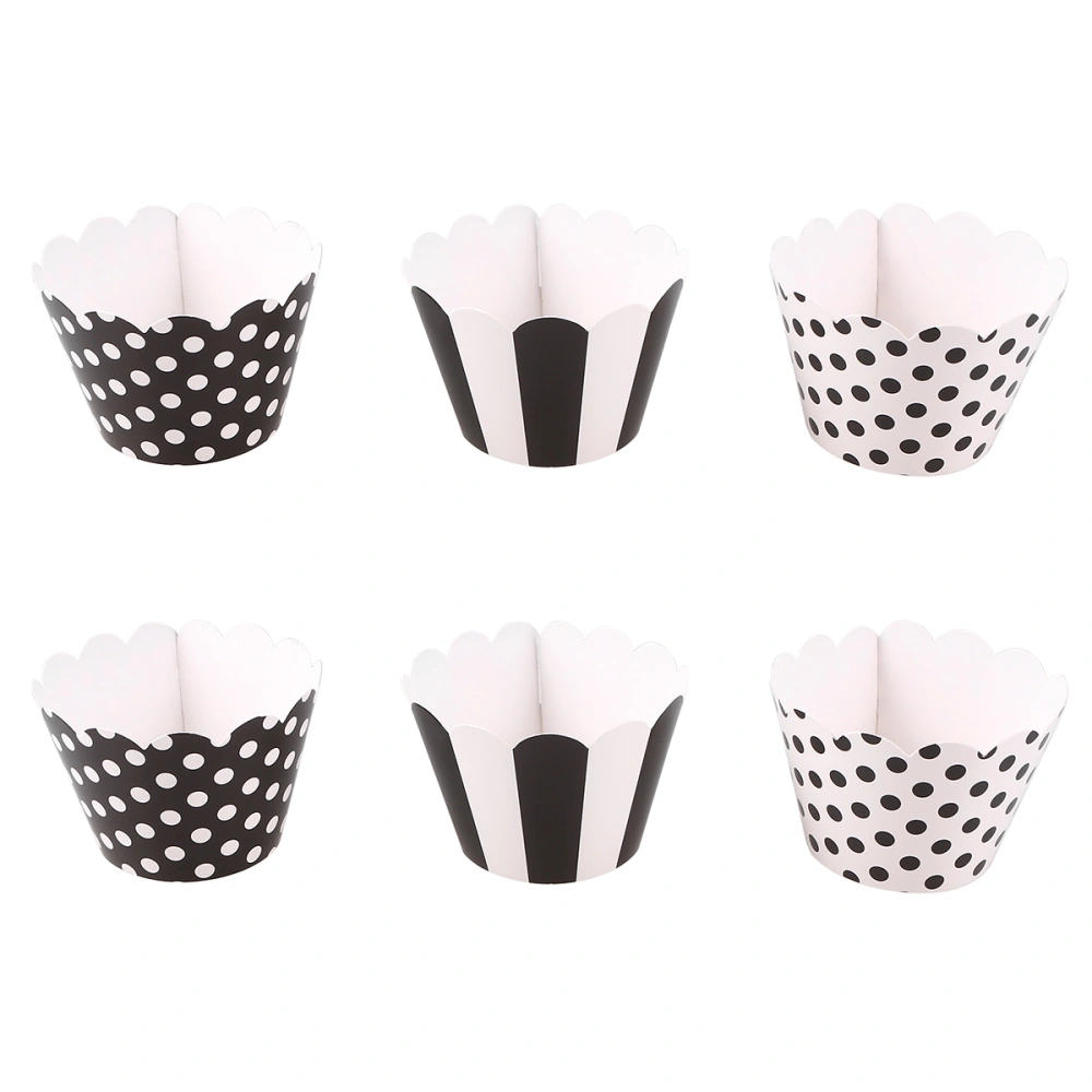 36pcs Baking Use Cupcakes Cups Paper Cups Oil Paper Trays Decorative Use Cake Holder